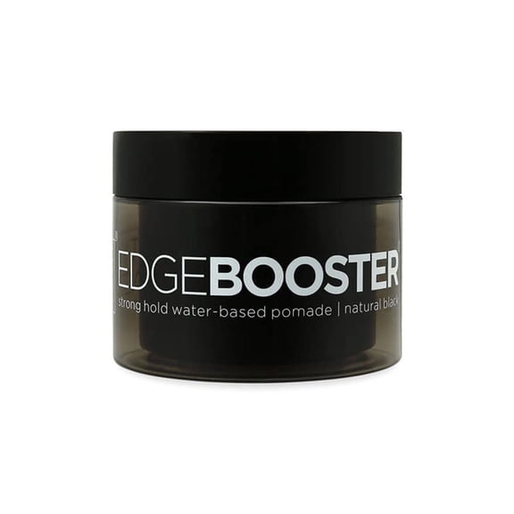 Style Factor Edge Booster Hideout Strong Hold Water-Based Pomade, Natural Black, 3.38 oz