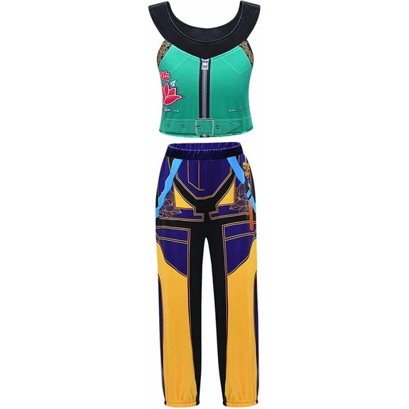 2026 Halloween Costume Pop Singer Costumes K-ids G-irls Anime Game Cosplay Stage Outfit Set - Style Q - 100(3-4 Years)
