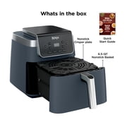 Ninja Air Fryer Pro XL 6.5-Qt, 4-in-1, Air Crisp Technology, Nonstick Crisper Plate, AF180WMBL Cyberspace
