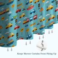 thumbnail image 6 of Cartoon Traffic Vehicles Boats Light Blue Pattern Shower Curtain 72"x72" ,Bathroom Decorative Shower Curtains Set with 12 Hooks,Modern Waterproof Washable Shower Curtain, 6 of 6