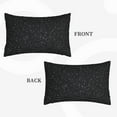 thumbnail image 4 of Balery Black Glitter Bedding Queen Pillow Cases - Envelope Closure - Soft Brushed Microfiber Fabric - Shrinkage and Fade Resistant Pillow Cases-16"x24", 4 of 9
