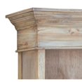 thumbnail image 4 of Cottage Hutch Buffet Driftwood Brown Bookcase Cabinet Solid Wood Mahogany, 4 of 6