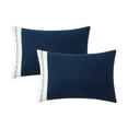 Better Homes & Gardens Navy Buckingham Jacquard 12 Piece Pre Washed Bed