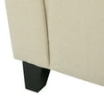 thumbnail image 6 of Noble House Aiden Armed Beige Fabric Storage Bench Ottoman, 6 of 8