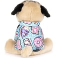 thumbnail image 2 of Peluche Pug Doug GUND con Dona y Camiseta Estampada 9pulg Felpa Suave Infantil Negro/Café GUND GD-863663, 2 of 2