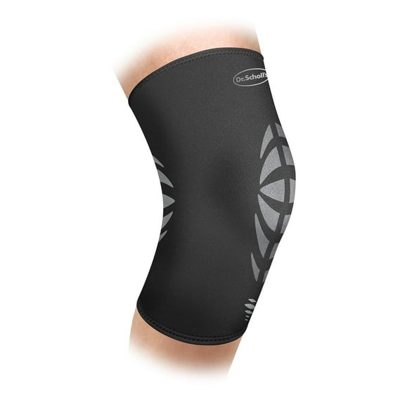 Dr. Scholl’s Compression Knee Sleeve, Pain Relief & Knee Support Breathable Fabric, Copper-Infused (Size S/M)