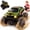 Green, variant on Veeniix V998 Exploding RC Monster Truck, RC Car Crash Transform, Mist Spray, Lights and Sounds, Upright Stunt, Ages 3+, Red