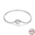 thumbnail image 1 of Bracelet Silver 925 Original Snake Chain 17-20 Evil Eye Heart Star Zircon for Charms Beads Pendant Birthday Jewelry Making Gifts, 1 of 5