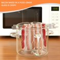 thumbnail image 6 of Microwave Bacon Cooker, Glass Bacon Grill with Lid, 2.1L Multi-Purpose Cooking Pot for Microwave Oven, Non-Stick Heat-Resistant, Easy Clean, 6 of 6