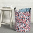 thumbnail image 5 of Paisley Print No.J95 Laundry Basket, Laundry Hamper Waterproof Laundry Bag Clothes Hamper Laundry Bin with Handles for Bedroom, Living Room, Kids Room-#, 5 of 5