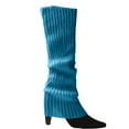thumbnail image 4 of successthop Leg Warmers 80s Women Yoga Dance Athletic Comfort Soft Cozy Warm Vintage Solid Sportwear Light Blue, 4 of 5