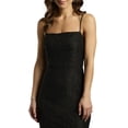 thumbnail image 2 of David’s Bridal, The Edit by DB Studio Women's Formal Straight Neck Spaghetti Strap Sheath Dress, Ankle Length, Lace, 2 of 6