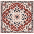 thumbnail image 2 of Safavieh Heritage Kagan Oriental Area Rug, Red/Black, 6' x 6' Square, 2 of 11