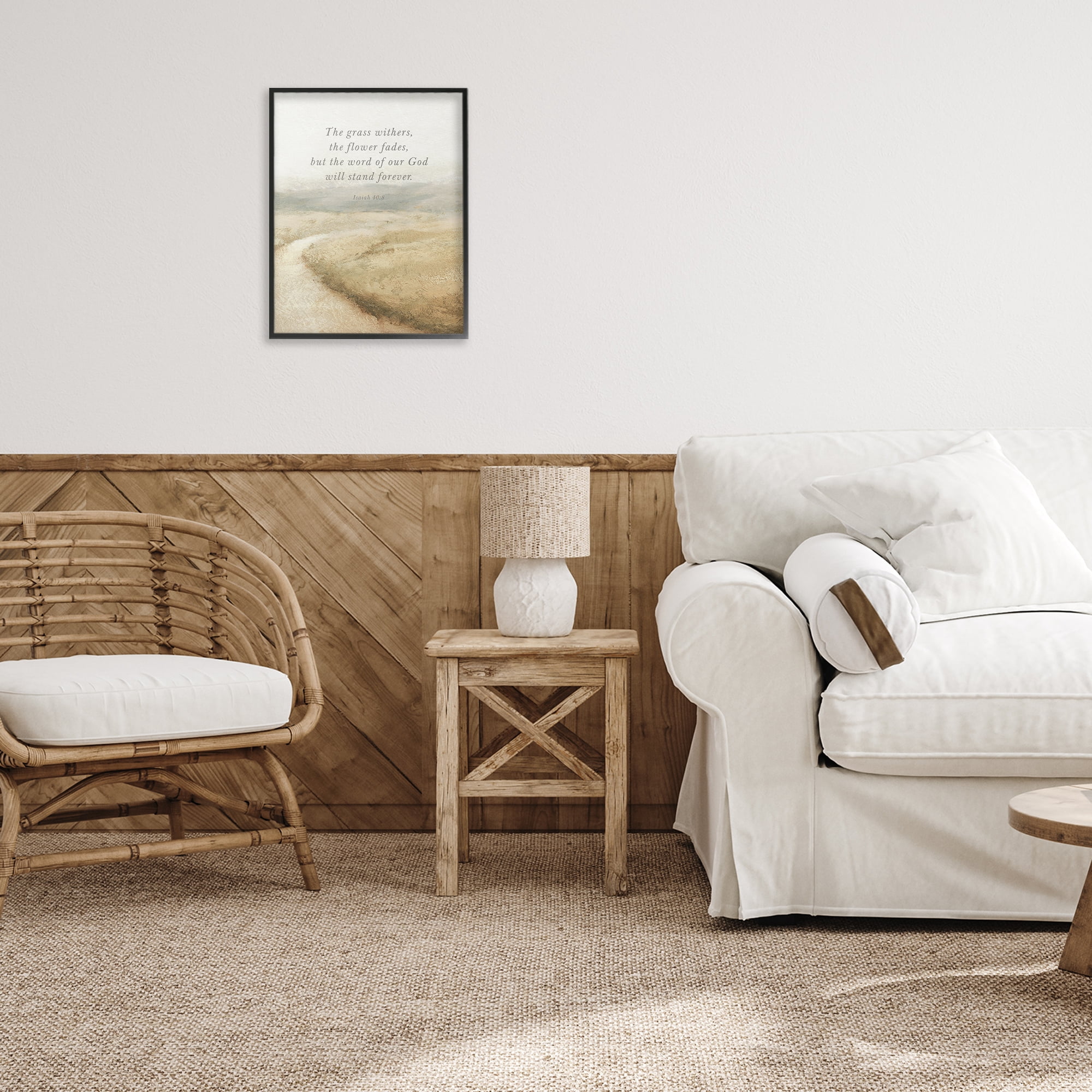 Stupell Industries Word Of God Isaiah Proverb Black Framed Giclee Art, design by John Spaeth