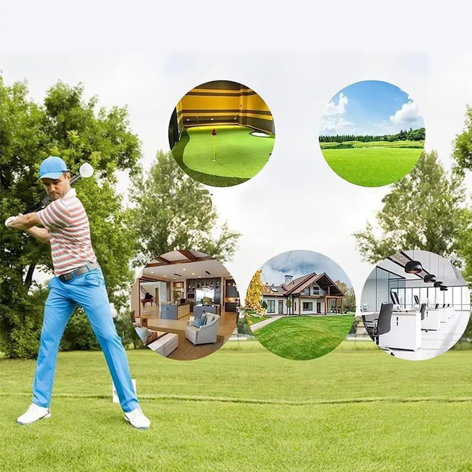 Swing Grip Trainer Warm Up Training Aid Telescopic Club For