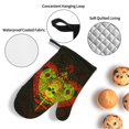 thumbnail image 4 of ZICANCN Oven Mitts and Pot Holders Sets, Red Skeleton Ace Print Baking Sets Kitchen Heat Resistant 4 Pieces, 4 of 8