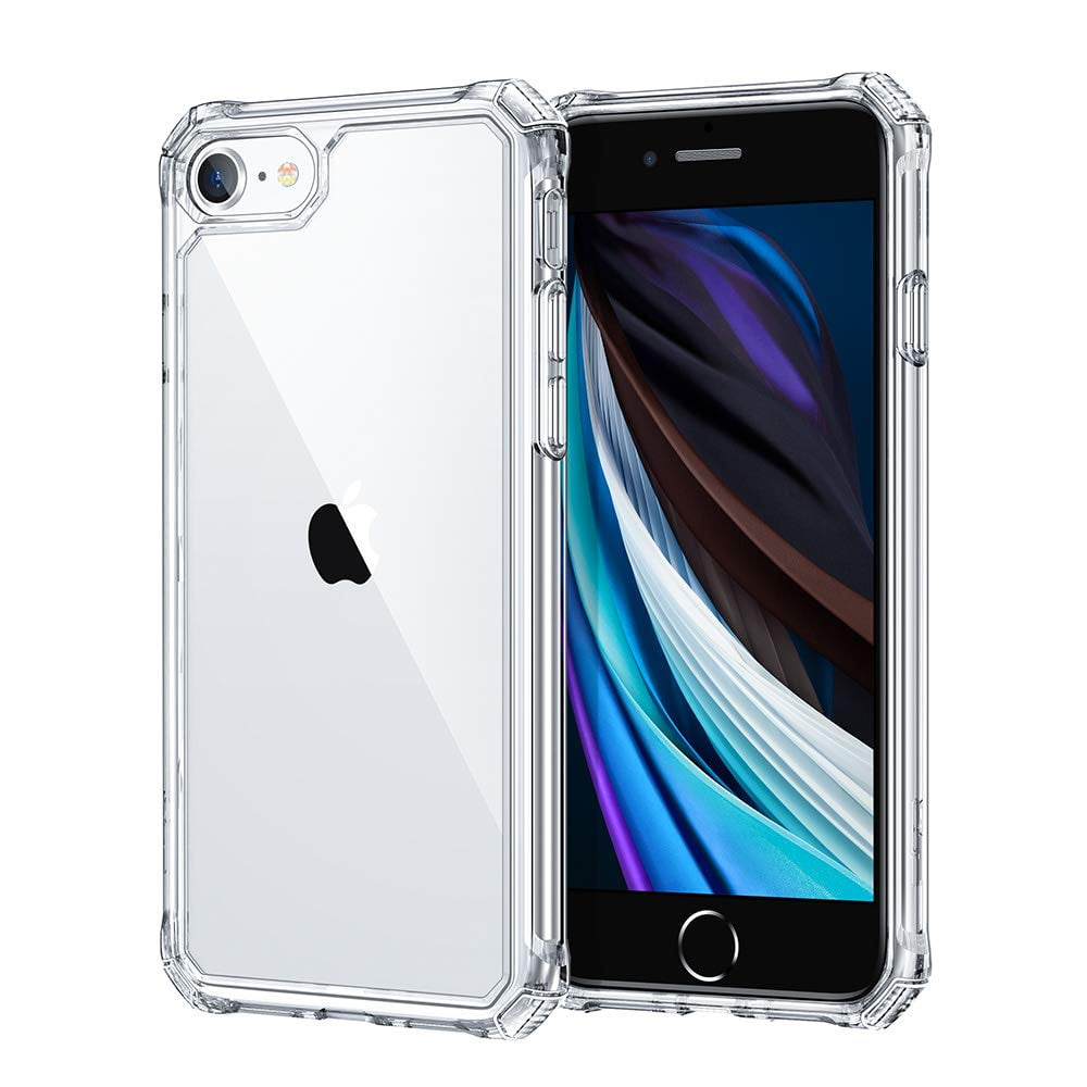 Esr Air Armor Case Compatible With Iphone Se 22 Case Iphone Se Case Iphone 8 Case Military Grade Drop Protection Shock Absorbing Corners Yellowing Resistant Hard Back Clear Walmart Com