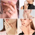 thumbnail image 5 of Anillos de cadena de nudo/n resistentes de plata compatibles con mujeres y hombres Vinta Eternity Ring Jewelry Size6, 5 of 5