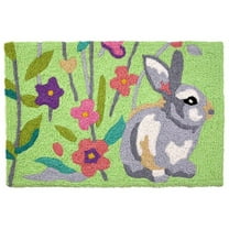 Jellybean Modern Indoor / Outdoor Mat Home Comfort Rugs 20" X 30" Rectangle Be Hoppy