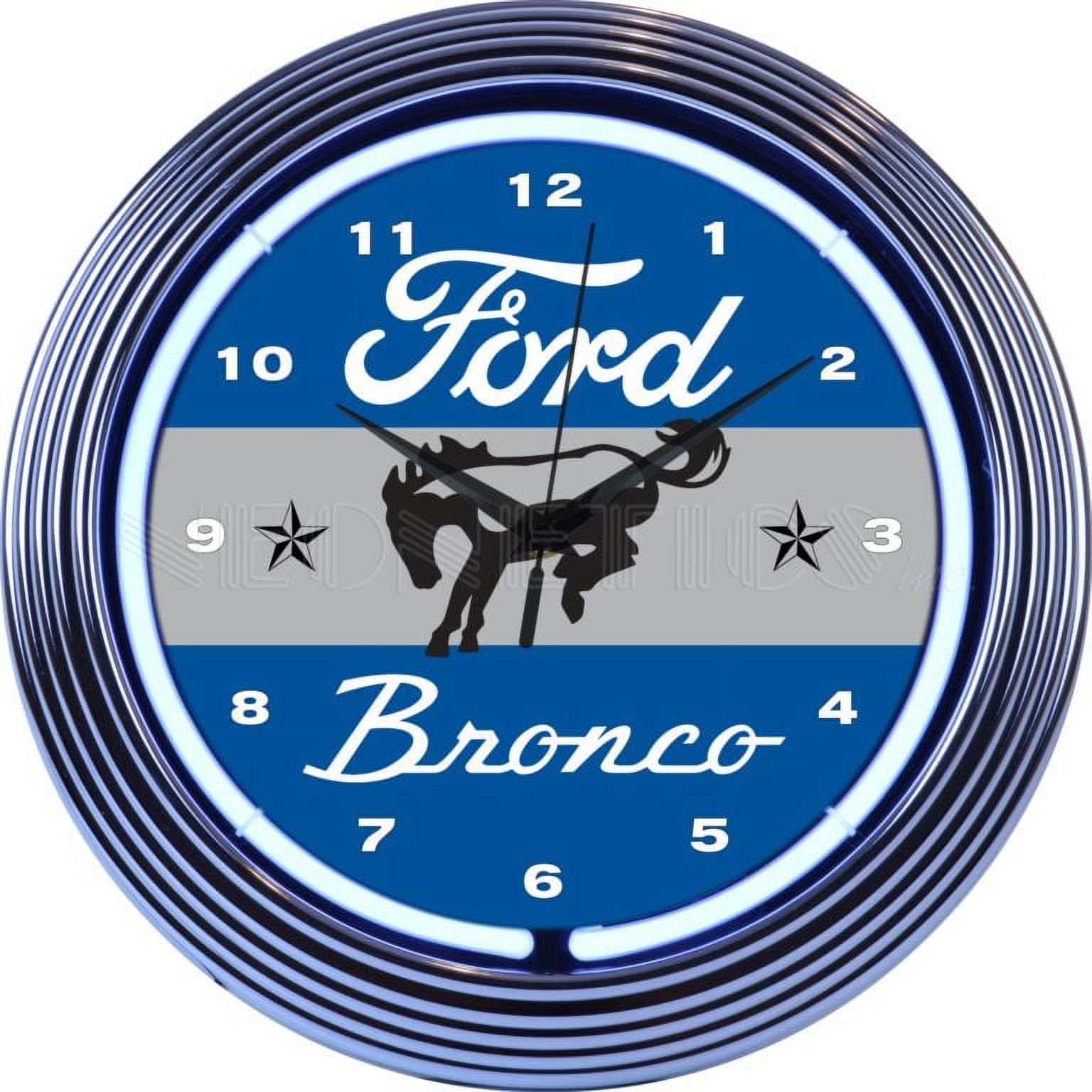 FORD BRONCO NEON CLOCK – 8 FRDBR