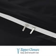 thumbnail image 4 of 1000 TC 100% Egyptian Cotton Duvet set Zipper Closur Ultra Soft Durable and Fade Resistant Color Black Solid size Twin/Twin Xl, 4 of 7