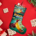 thumbnail image 4 of Rayman Legends Tema: Calcetines de Navidad, fino lino blanco para colgar en escaleras y chimenea, decoración navideña para el hogar, regalo de Navidad. 45cm × 32cm, 4 of 5