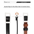 thumbnail image 3 of AWAYTR Skinny Reversible Faux Leather Belt for Women, Hole-Free Design Gold Buckle, Thin Waist Belt for Jeans Dress Casual Formal Outfits, 3 of 11