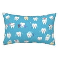 thumbnail image 1 of Fotbe Cute Healthy Teeth Funda de Almohada Decorativa Estilo Occidental, Lujo en Algodón, Fundas para Almohadas King, Cojín Estampado para Decoración del Hogar-14"x20", 1 of 6