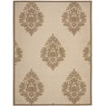 thumbnail image 2 of Safavieh Courtyard Jessie Damask Indoor/Outdoor Area Rug, Natural/Brown, 8' x 11', 2 of 9