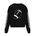 thumbnail image 3 of Men's Loose Rugby Print Crewneck Sweatshirts Long Sleeve Casual Pullover Workout Tee Shirt Tops, 3 of 4