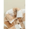 thumbnail image 5 of GXFC Baby Winter Coat for Girl Boys 6M 12M 18M 24M Infant Long Sleeve Button Down Plaid Outerwear Fuzzy Chunky Fall Warm Clothing for Newborn, 5 of 8