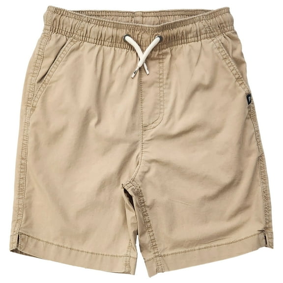 Quicksilver Boys Tan Drawstring & Elastic Waist Khaki Shorts Size XL 18-20