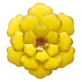 thumbnail image 1 of Iron Metal Flower Wall Art Decor with Gorgeous Yellow Plating for Home and Garden 12.5 Inch, 1 of 5