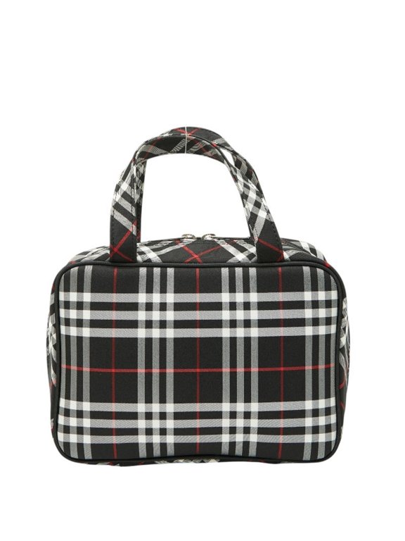 Pre-Owned Burberry Nova Check Handbag, Black Nylon, Women's, BURBERRY