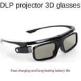 thumbnail image 4 of Lunettes 3D Uniques GL1800 Compatibles avec Projecteur 3D DLP UFO P19 P20 U30 U70 U50 U90 R17 R19 R20 DLP-Link Active Shut, 4 of 5