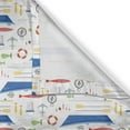 thumbnail image 4 of Ambesonne Marine Valance Pack of 2, Cartoon Fishing Rods, 54"X12", Multicolor, 4 of 5