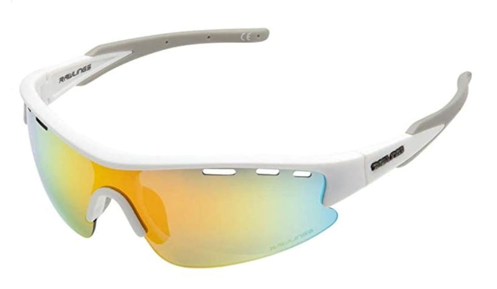 white frame sport sunglasses