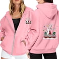 thumbnail image 1 of WILLBEST Sudadera Deportiva para Mujer Ladies' Christmas Printed Zipper Long Sleeved Pocket Adjuststring Casual Hooded Sweatshirt 1781 XX-Grande, 1 of 8