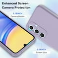 thumbnail image 5 of Elegant Choise SIlicone Back Cover Cell Phone Case for Samsung Galaxy A15, Purple, 5 of 14