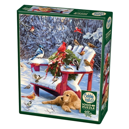 Cobble Hill 1,000 piece puzzle - Warm Winter's Day - reference poster included