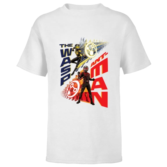 Marvel Ant-Man and the Wasp: Quantumania Super Size Shift - Short Sleeve T-Shirt for Kids - Customized-White