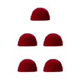 thumbnail image 3 of Sonducket Gorro de lana a la moda para mantener el calor durante mucho tiempo, gorro de lana multiusos de invierno transpirable para deportes al Vino rojo 5piezas, 3 of 6