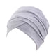 thumbnail image 1 of Envoltura de cabeza de estilo simple turbante ajustable atractiva pelos transpirables cuidados adornos de viernes turbantes de día de San Valentín para mujeres gris Inevent AP008223-05, 1 of 6