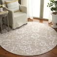 thumbnail image 2 of SAFAVIEH Glamour Braylon Abstract Area Rug, Beige/Ivory, 6' x 6' Round, 2 of 10