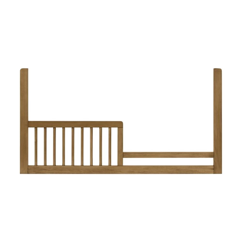 Pemberly Row Contemporary Convertible Crib Toddler Rail in Natural