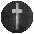 thumbnail image 3 of Cross Round Carpet Circle Rug Outdoor Patio Area Rug Washable Large Area Rugs Hallway Room Decor Fitness Mats, 3 of 8