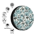 thumbnail image 4 of Naloa Flowers In Vintage PVC Leather Spare Tire Wheel Cover Spare Tire Cover, for Car Truck SUV Camper Trailer Universal Fit(14-17in)-15 inch, 4 of 6