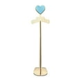 thumbnail image 1 of Tnarru Heart Topped Dress Hanger Clothing Rack Wood Shop Baby Clothes Display Stand Blue, 1 of 8