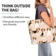 thumbnail image 2 of Balery Beagle Dog On Brown Bolsa Tote Estilo Estético con Cremalleras, Bolsa de Hombro, Bolsa de Compras Grande y Plegable, 2 of 7