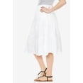 thumbnail image 3 of Woman Within Plus Size Elastic-Waist Knit Tiered Skirt, 3 of 6